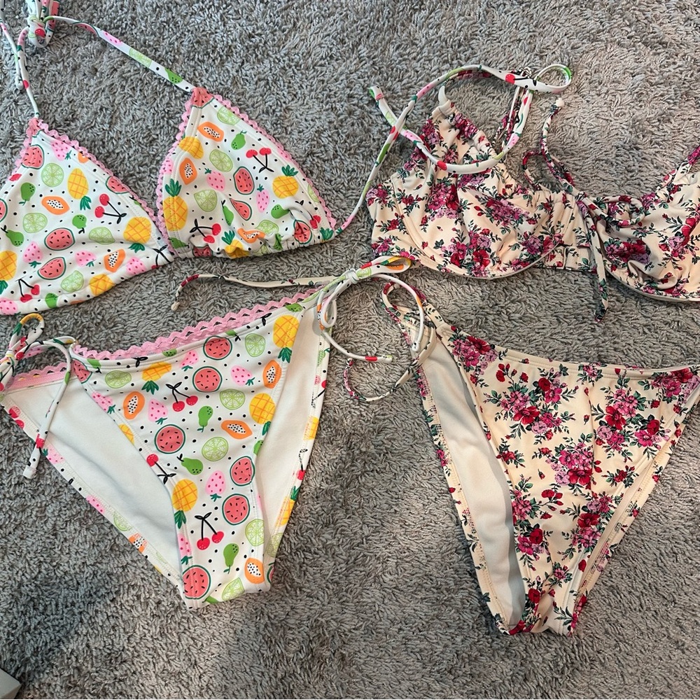 Wild fable target swim suits L-tops M-bottoms